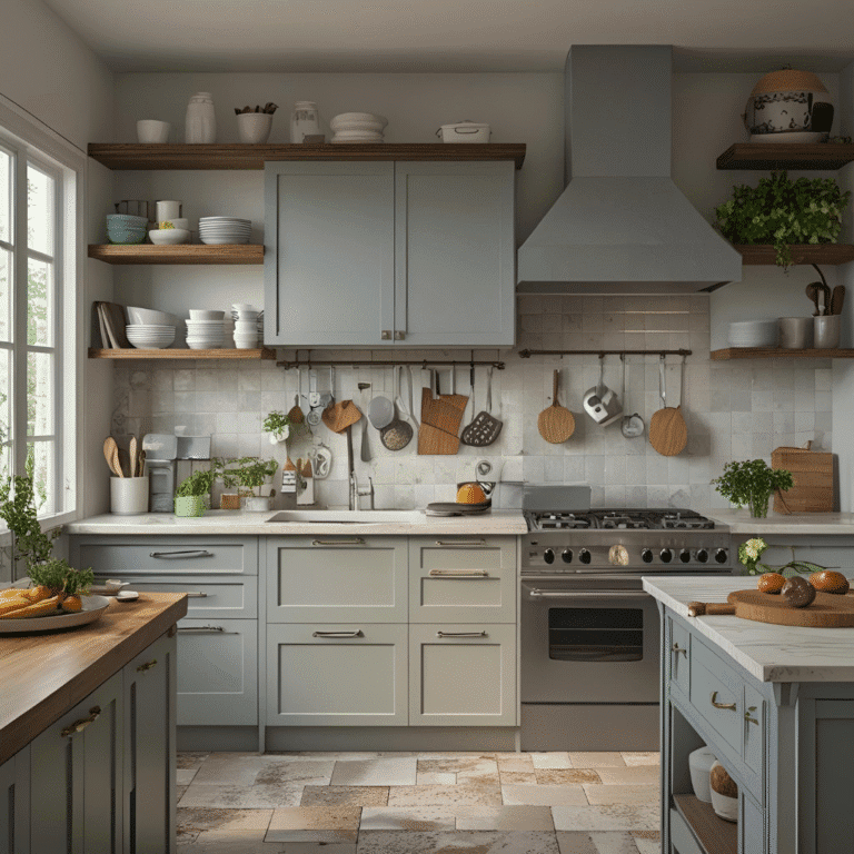 Kitchen with stainless steel appliances and wooden island