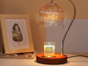 GEEZO Fragrance Candle Warmer Lamp,Electric Candle Warmer with Timer & Dimmer,Mom Christmas Birthday Gifts for Women, House Warming Gifts New Home Bedroom Decor