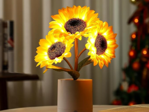 Sunflower Flower Lamp Gifts for Women, Birthday Christmas Ideal Gifts for Women Mom Granddaughter Girlfriend Friend Wife Anniversary Birthday, Bedroom Bar Coffee Shop Sunflower Night Light Lamp Decor