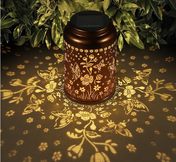 Hummingbird Solar Lanterns Outdoor Waterproof, Birthday Gifts for Women Mom Grandma , Metal Garden Decor Hanging Solar Lights Outside Decorative for Yard Patio Backyard Porch Decorations